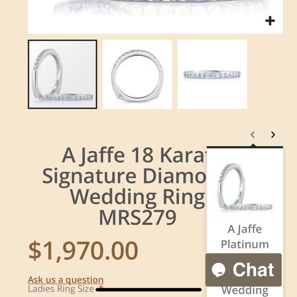 A.Jaffe 18k White Gold and Diamond Band - Picture 9 of 9